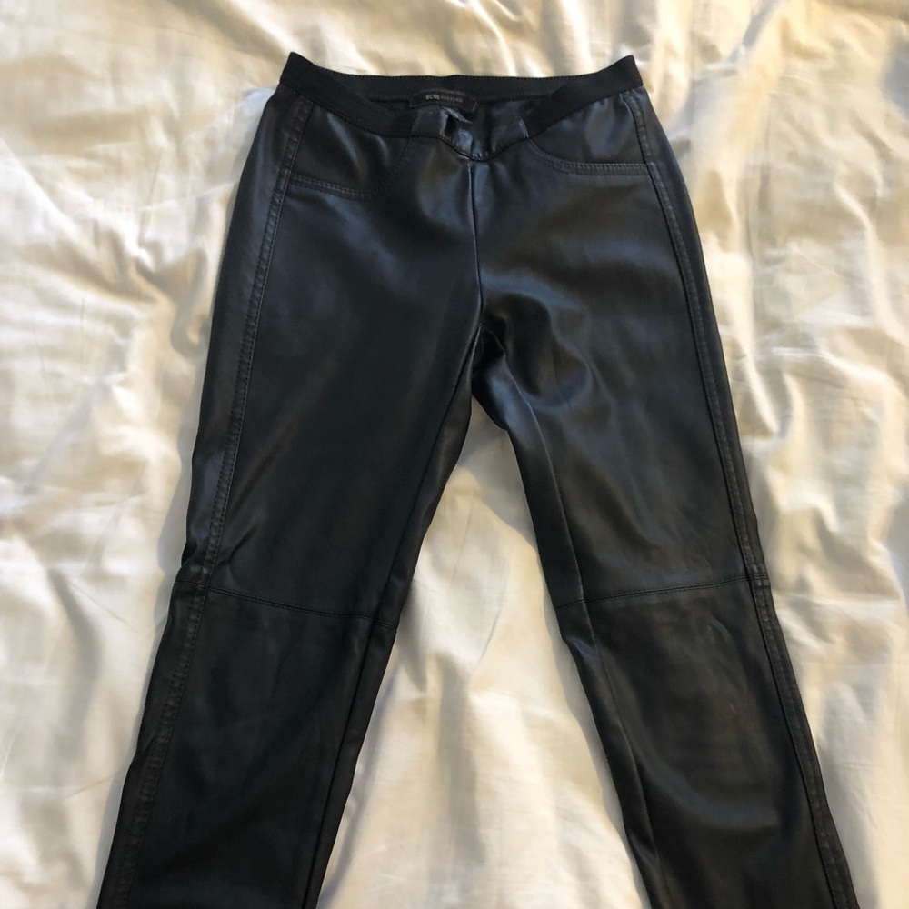 BCBGMAXAZRIA Leather pants